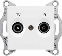 Розетка TV-R оконечная 1dB Schneider Electric Sedna Белый