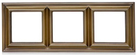 Рамка 3-постовая Jung Eco Profi DECO Античная латунь
