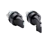 Переключатель M3SS5-20B (длинная ручка) черный 3-х позиционный без подсветки с возвратом в среднее положение ABB