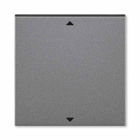 Управляющий элемент Busch-Jalousiecontrol®II с маркировкой сталь / дымчатый чёрный ABB Levit M