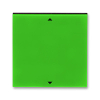 Управляющий элемент Busch-Jalousiecontrol®II с маркировкой зелёный / дымчатый чёрный ABB Levit