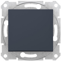 Переключатель 1-клавишный 10A Schneider Electric Sedna Графит