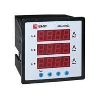 Амперметр цифровой на панель 72х72 трехфазный EKF PROxima AD723 Амперметр цифровой на панель 72х72 трехфазный EKF PROxima AD723