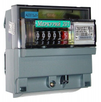 Счетчик 1Ф 1T min 5A/max 60A 230V класс 1 ОУ Меркурий 201.5