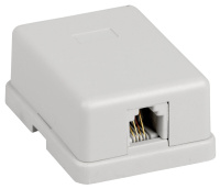 Настенная розетка RJ12, кат.3 UTP, 1-порт ITK