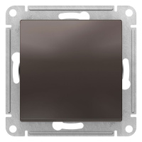 Кнопка нажимная сх.1 10AX механизм Schneider Electric AtlasDesign Мокко