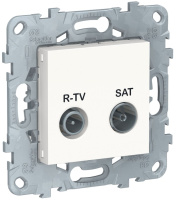 Розетка R-TV/ SAT оконечная Schneider Electric Unica New Белый