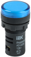 Лампа AD22DS (LED) матрица d22мм синий 12В AC/DC IEK