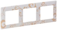 Рамка 3-постовая Legrand Valena Life Ампир Белый