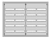 Шкаф с дверцей в нишу 834х1060х120, DIN125мм-5рядов/240мод, IP31 / 71784 ABB U