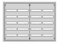 Шкаф с дверцей в нишу 834х1060х120, DIN125мм-5рядов/240мод, IP31 / 71784 ABB U