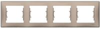 Рамка 4-постовая горизонтальная Schneider Electric Sedna Титан