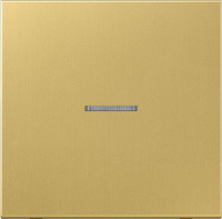 Клавиша 1-ая с линзой подсветки Jung Латунь Classic