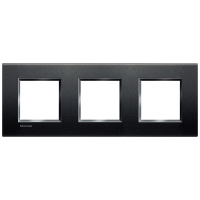 Рамка прямоугольная 2+2+2 мод Bticino Living Light Антрацит