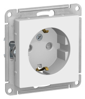 SE AtlasDesign Розетка с заземлением со шторками Лотос 16А механизм