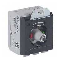 Комплектующий блок для кнопок - Osmoz - для компл. - с подсветкой - под винт - 24В~/= - Н.О.+Н.З. - красный - 3 поста Legrand