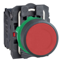 Кнопка 22мм красная с возвратом Schneider Electric