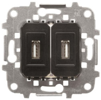 Механизм разъёма 2xUSB ABB NIE Sky