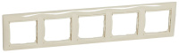 Рамка 5-постовая горизонтальная Legrand Valena Слоновая кость