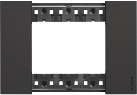 Черный Рамка итальянский стандарт 3 мод Bticino LivingNow