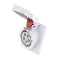 Розетка панельная с наклоном IP67 16A 3P+E+N 400В DKC