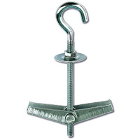 Анкер пружинный складной с крюком М4 оцинкованная сталь DKC M5 Combitech