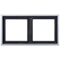 Рамка 2-постовая Jung LS 990 Алюминий