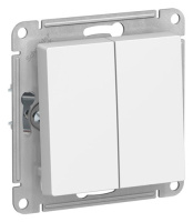 SE AtlasDesign Выключатель 2-клавишный Лотос сх.5 10АХ механизм