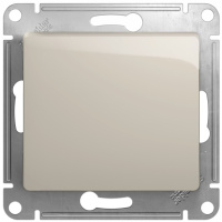 Выключатель 1-клавишный (схема 1) 10AX механизм Systeme Electric Glossa Молочный