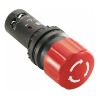 Кнопка CE3T-10R-02 аварийного останова с фиксацией 2НЗ отпускание поворотом 30мм ABB