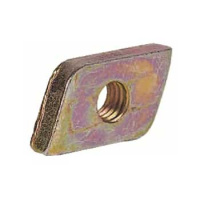 ZX252P10 Четырехгранная спец.гайка 24x16x4 M6 для установки в порофиль №3 или WR-раму шкафов XA ABB
