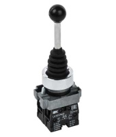 Джойстик LA167-PA22 2 полож. 2з без фиксации черный IEK