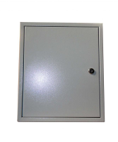 Шкаф металлический навесной с монтажной панелью 400x400x155мм IP31 DEKraft ЩМП-05