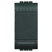 Кнопка с винтовыми клемами, 1 мод Bticino Living Light Антрацит