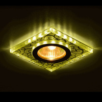 Светильник встраиваемый 35Вт GU5,3 + 3Вт LED Желтый IMEX