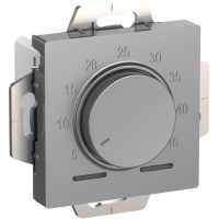 Термостат электронный теплого пола с датчиком от +5 до +45°C 10A Schneider Electric AtlasDesign Алюминий
