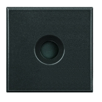 Заглушка с выходным отверстием для кабеля 9мм с 2 коннекторами 2 мод Bticino Axolute Антрацит