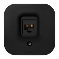 Розетка компьютерная RJ45 категория 5e UTP IP20 накладной монтаж IEK Quteo Черный