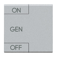 LivingLight Клавиша ON OFF GEN 2 модуля, цвет алюминий Bticino