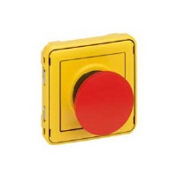 Кнопка экстренного отключения НЗ-контакт 3A IP55 Legrand Plexo Желтый/Красный