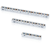 3-фаз. разрезаемые шинные разводки с удаляемыми штырьками на 60 мод., расстояние между штырьками 17,6 мм ABB