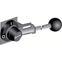 Ручка управления YASDA35 усиленная стальная для рубильников типаOT1000..2500 установки на дверь IP65 c cимволами I-O ABB