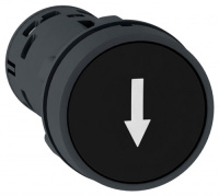 Черная Кнопка с потай.толкат 1НО стрелка XB7NA21343 Schneider Electric