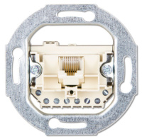 Механизм Розетка телефонная (RJ12) / комп (RJ45) 1-ая наклонная кат.3 Jung