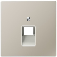 Накладка 1-ой наклонной телефонной/комп розетки Jung Cталь