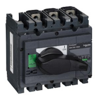 Выключатель-разъединитель, монтаж на плате 3P / с чёрной рукояткой Schneder Electrc nterpact NS250-100A