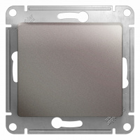 Выключатель 1-клавишный (схема 1) 10AX механизм Systeme Electric Glossa Платина