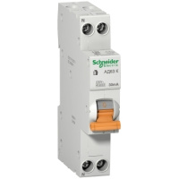 Дифавтомат 1P+N 25A 30mA (C) 4,5kA тип AС 18мм Schneider Electric АД63 К