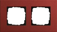 Рамка 2-постовая Gira Esprit Lenoleum-Multiplex Красный