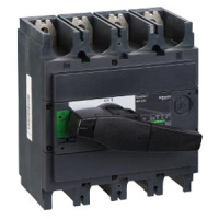 Выключатель-разъединитель, монтаж на плате 4P / с чёрной рукояткой Schneder Electrc nterpact NS320